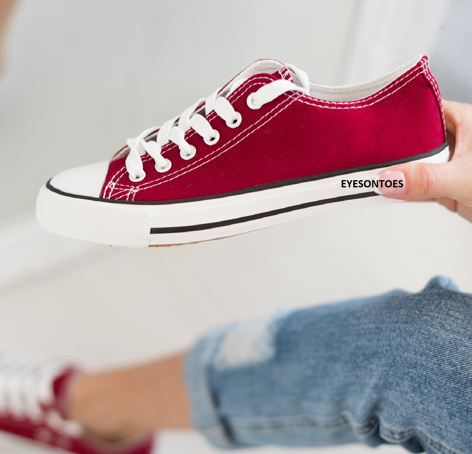 LADIES FLAT CASUAL COMFY FESTIVAL CANVAS PLIMSOLLS WOMENS TRAINERS SHOES SZ 3-8 | eBay